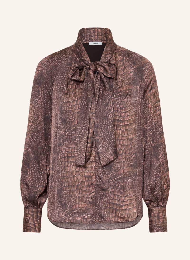 Reiss Schluppenbluse Naomi Aus Satin braun von REISS