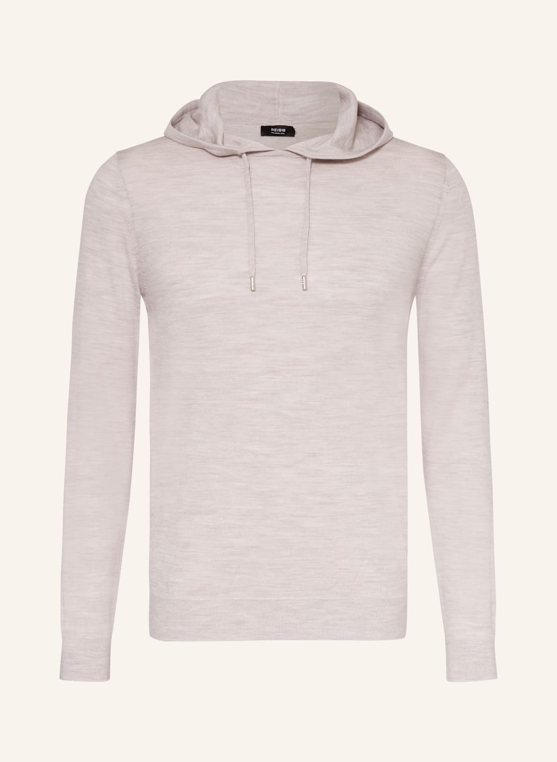 Reiss Strick-Hoodie Holland Aus Merinowolle grau von REISS