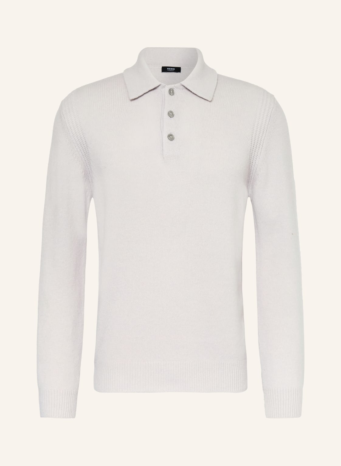 Reiss Strick-Poloshirt Deansgate grau von REISS