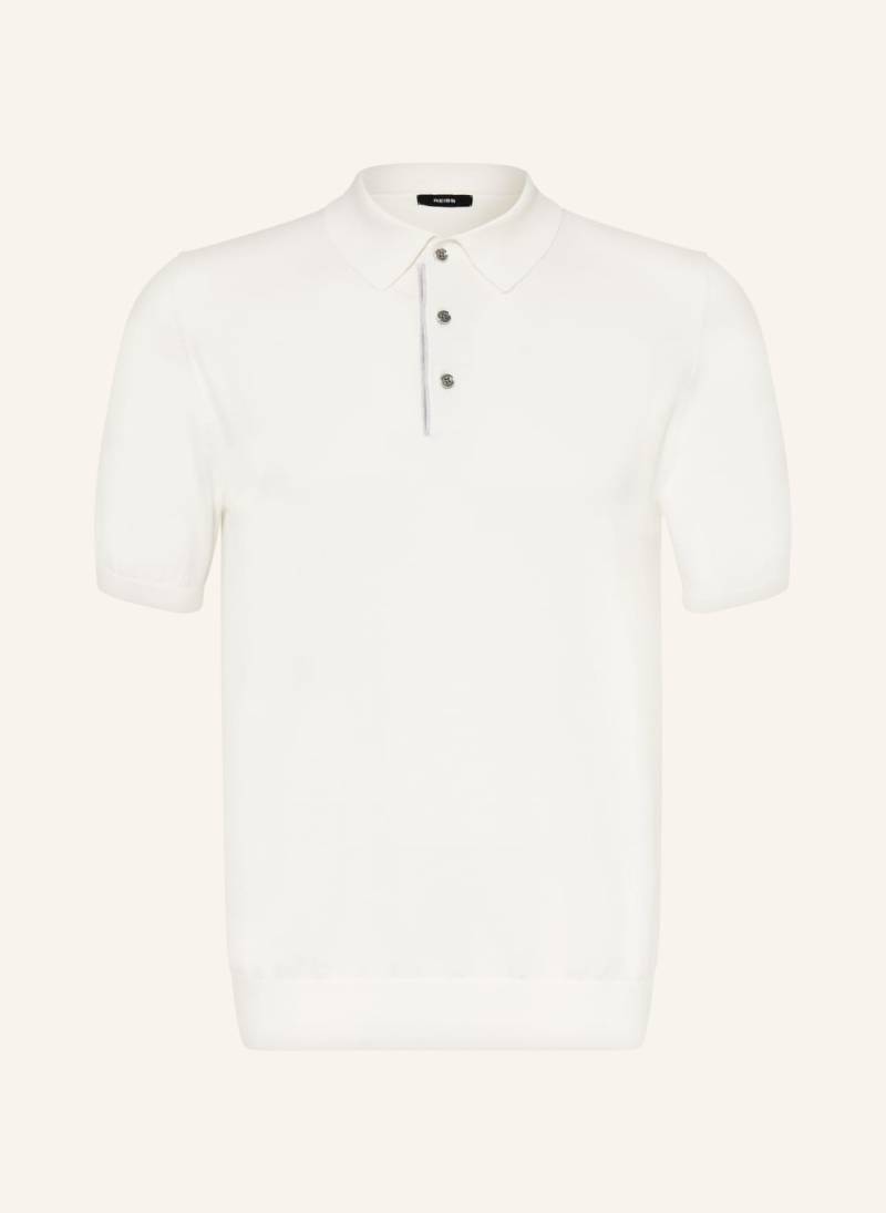 Reiss Strick-Poloshirt Finch Regular Fit weiss von REISS