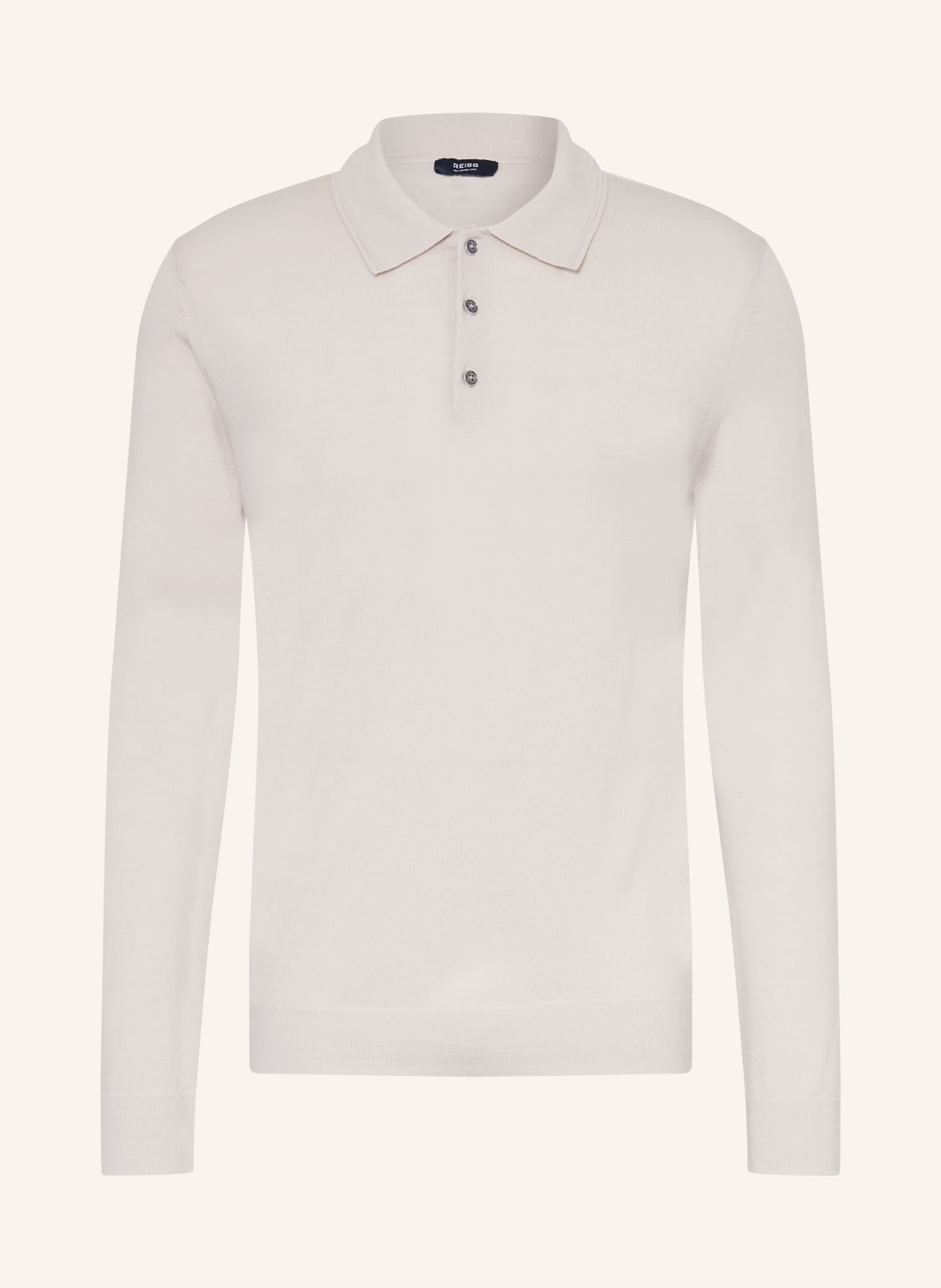 Reiss Strick-Poloshirt Trafford beige Reiss Strick-Poloshirt Trafford beige von REISS