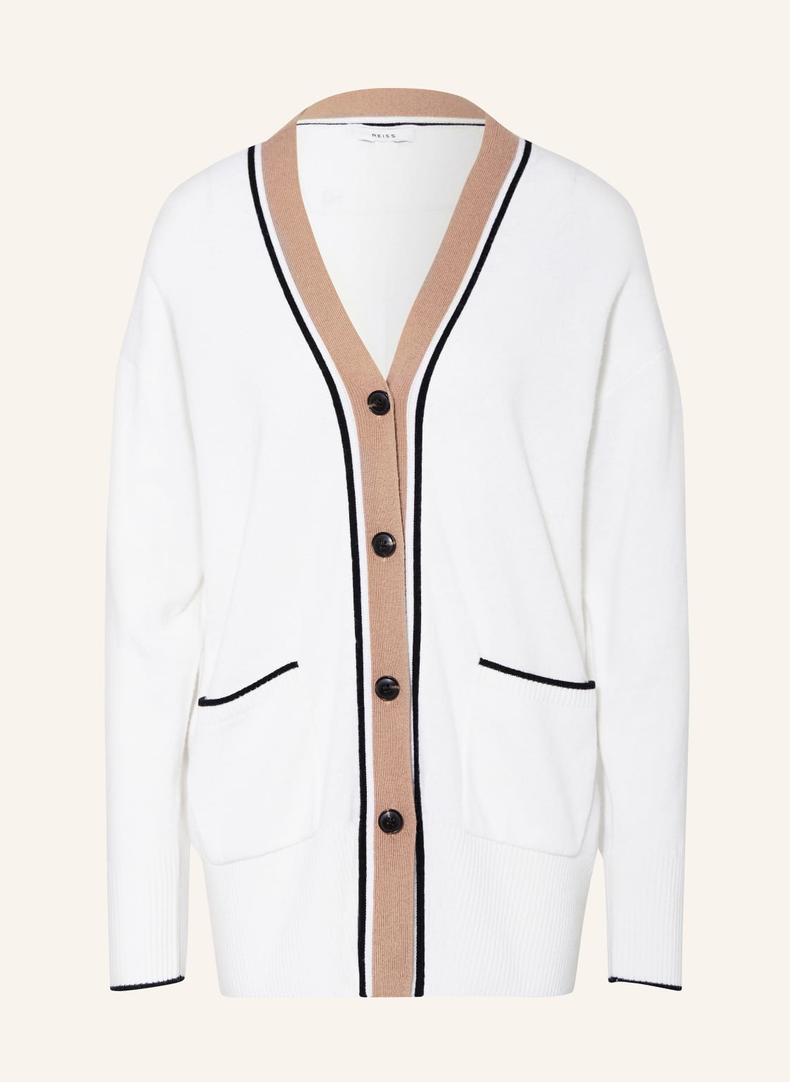 Reiss Strickjacke Carly weiss von REISS