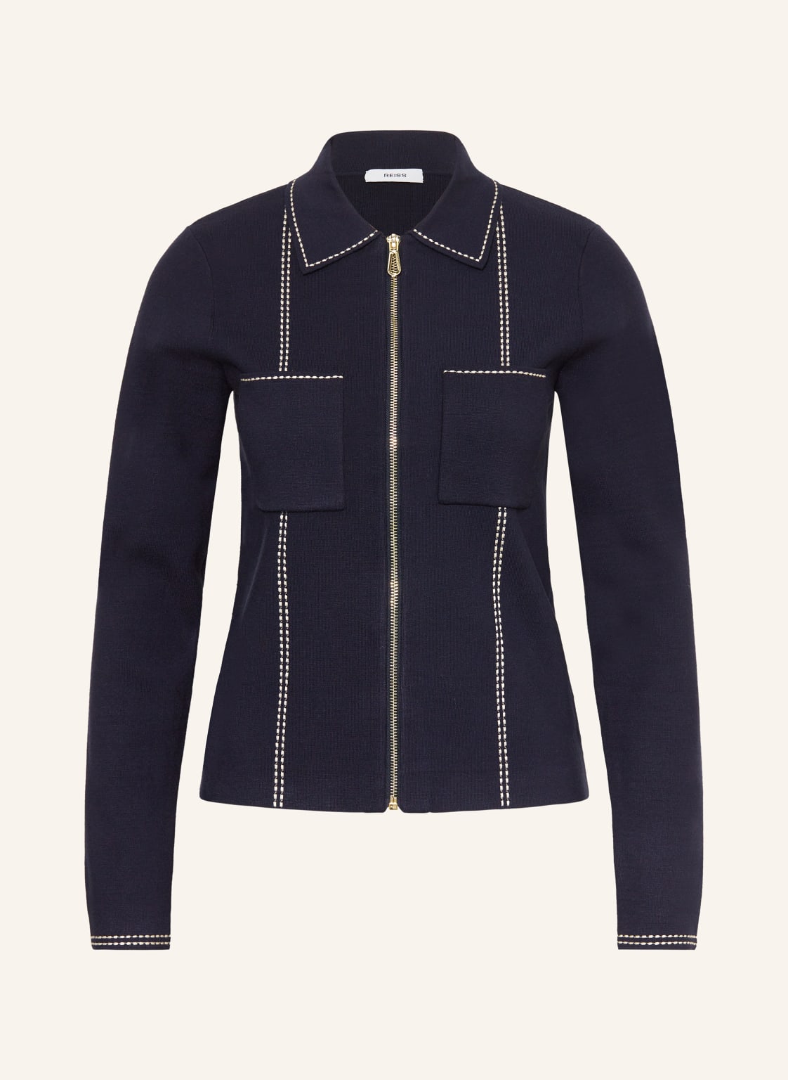 Reiss Strickjacke Ivy blau von REISS