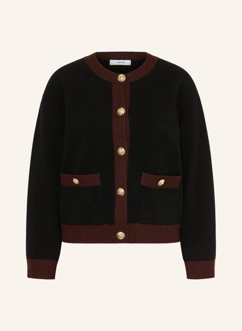 Reiss Strickjacke Olive rot von REISS