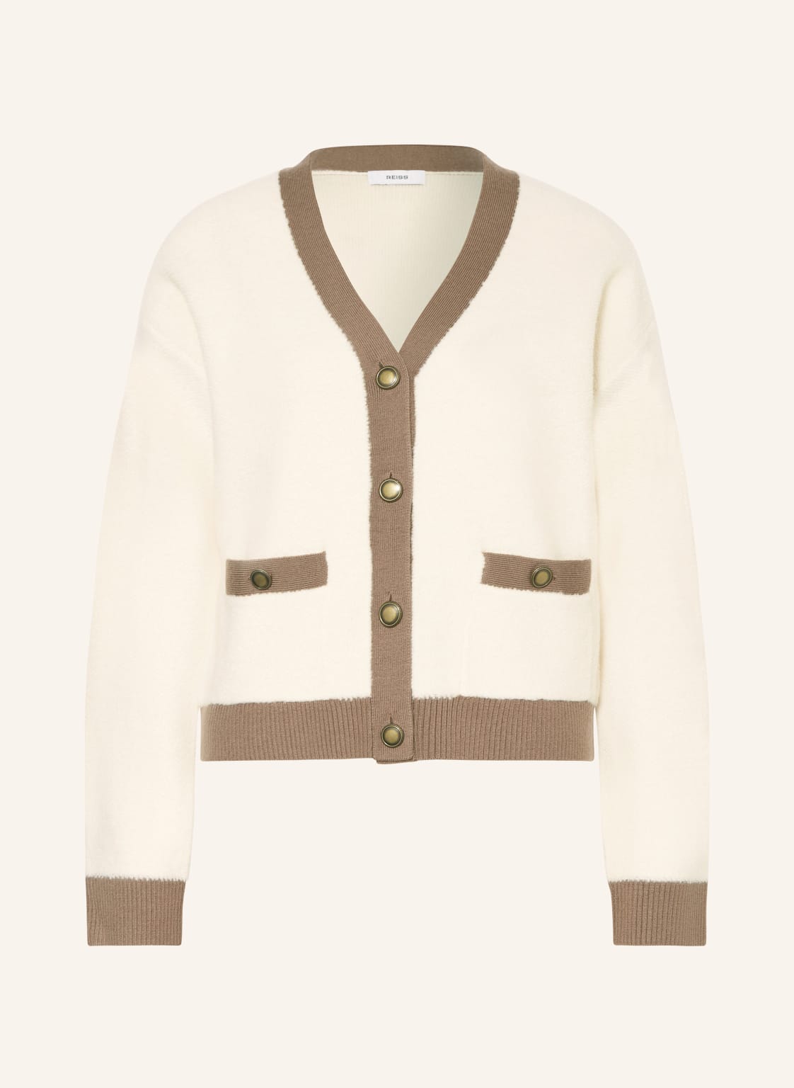 Reiss Strickjacke Olli beige von REISS