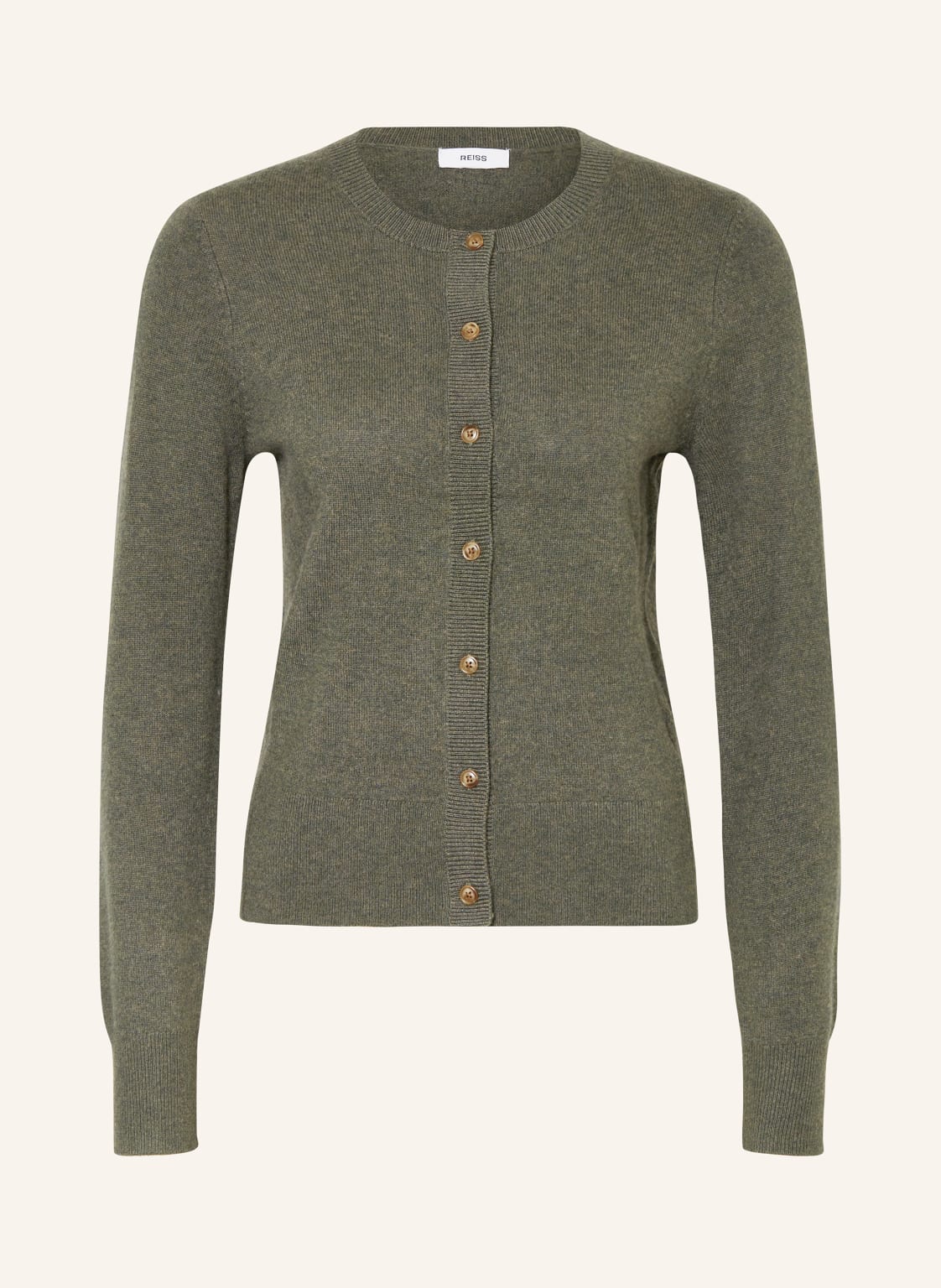 Reiss Strickjacke Rima gruen von REISS