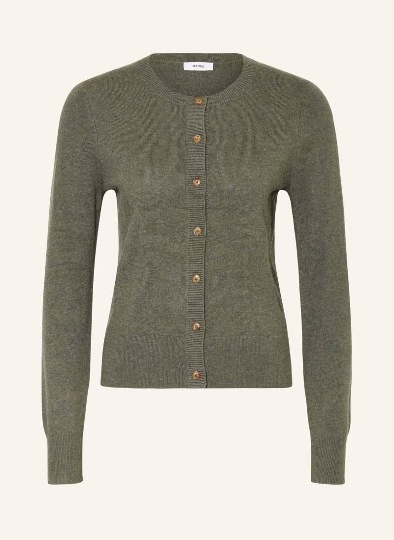 Reiss Strickjacke Rima gruen von REISS