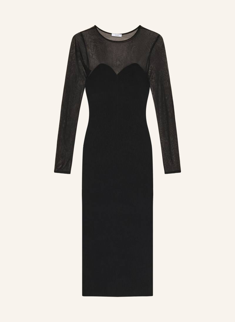 Reiss Strickkleid Lila Im Materialmix schwarz von REISS