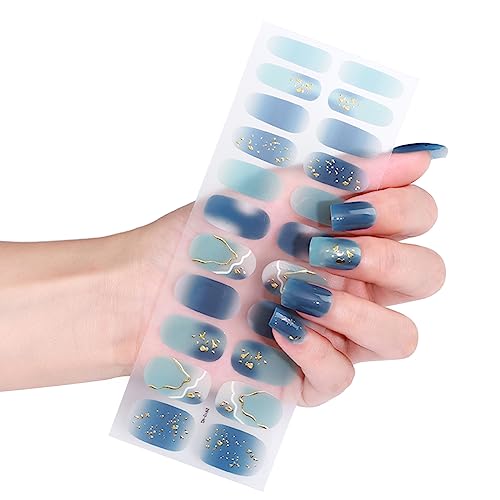22 Stück Wraps Selbstklebende Nagellack Aufkleber Gel Streifen Fingernagel Maniküre Aufkleber von REITINGE