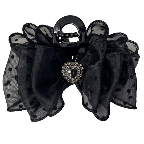 Elegante Haarklammer im Vintage-Stil, Haar-Accessoire, gepunktet, Netzgewebe für Damen und Mädchen Elegante Haarklammer im Vintage-Stil, Haar-Accessoire, gepunktet, Netzgewebe für Damen und Mädchen von REITINGE