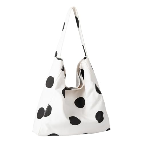 Mode Dot Design Unterarme Geldbeutel Geräumige Leinwandtasche Leichte Schultertasche Für Tägliche Büro Essentielle Stilvolle Koreanische Frauenhandtasche von REITINGE