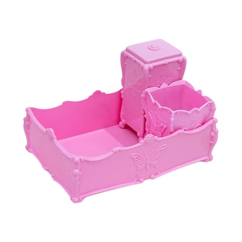 Wattepad-Halter, Make-up-Pinsel-Organizer, Behälter, Schmuckschatulle, Desktop-Nägel, Kunstwerkzeug, Aufbewahrungsbox für Damen von REITINGE