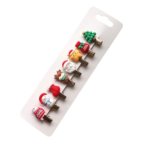 Weihnachts-Haarspangen für Mädchen, Weihnachtsmann, Rentier, Schneemann, Haarspangen, Themen-Haarnadeln, Urlaubszubehör Weihnachts-Haarspangen für Mädchen, Weihnachtsmann, Rentier, Schneemann, Haarspangen, Themen-Haarnadeln, Urlaubszubehör von REITINGE