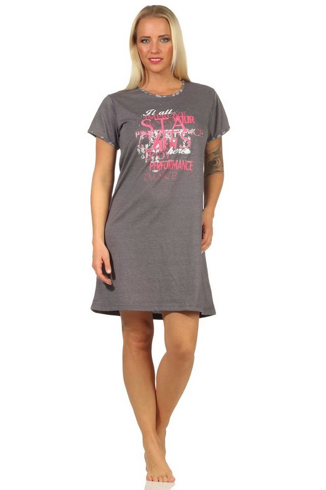 RELAX by Normann Nachthemd Damen kurzarm Nachthemd mit tollem Motiv - 67140 von RELAX by Normann