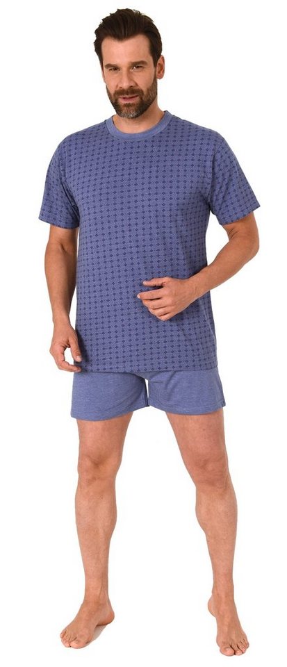 RELAX by Normann Pyjama Herren Schlafanzug kurzarm Shorty in Minimal-Optik - 122 10 872 von RELAX by Normann