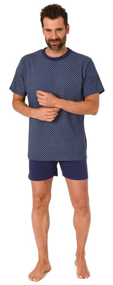 RELAX by Normann Pyjama Herren Shorty Schlafanzug kurzarm Pyjama mit Rundhals - 122 10 601 von RELAX by Normann