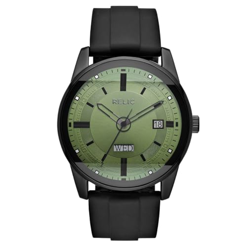 RELIC Uhr für Herren, Quarz-Dreizeigerwerk mit Silikon-, Edelstahl- oder Lederarmband RELIC Uhr für Herren, Quarz-Dreizeigerwerk mit Silikon-, Edelstahl- oder Lederarmband von RELIC