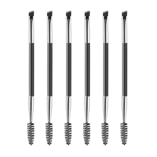 6 Teile Mit Doppelköpfigem Augenbrauenbürste, Schönheitswerkzeuge, Tragbare Make-Up-Pinsel, Lidschatten-Applikator. von RELKLYU