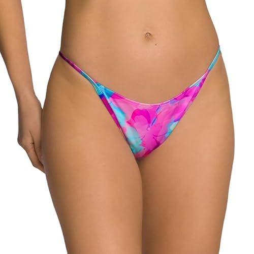 RELLECIGA Damen Bademode Bikinihose Tanga-Unterteil Verstellbar mit Metallspange Water Lily M von RELLECIGA