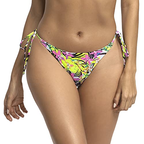 RELLECIGA Damen Bademode Bikinihose Tanga-Unterteil mit Schnürchen Jungle M/L von RELLECIGA