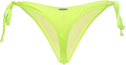 RELLECIGA Damen Bademode Bikinihose Tanga-Unterteil mit Schnürchen Neon Grün M/L von RELLECIGA