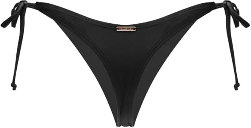 RELLECIGA Damen Bademode Bikinihose Tanga-Unterteil mit Schnürchen Schwarz XL von RELLECIGA