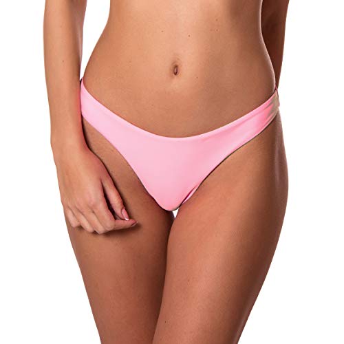 RELLECIGA Damen Bademode Bikinihose Unterteil Brazilian Cut Bottom Baby Pink S von RELLECIGA