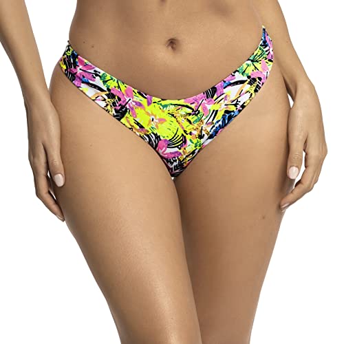 RELLECIGA Damen Bademode Bikinihose Unterteil Brazilian Cut Bottom Jungle S von RELLECIGA