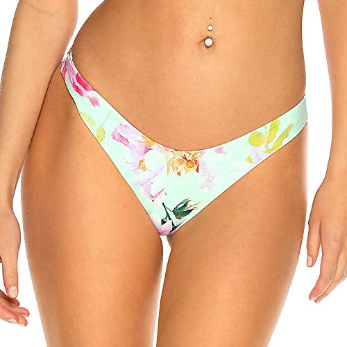 RELLECIGA Damen Bademode Bikinihose Unterteil Brazilian Cut Bottom Sakura Flowers L von RELLECIGA