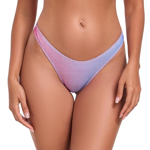 RELLECIGA Damen Bademode Bikinihose Unterteil High Cut Thong Bottom Blurred M RELLECIGA Damen Bademode Bikinihose Unterteil High Cut Thong Bottom Blurred M von RELLECIGA