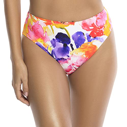 RELLECIGA Damen Bademode High Waist Bikini-Hose Slip Bottom Retro Summer Floral S von RELLECIGA