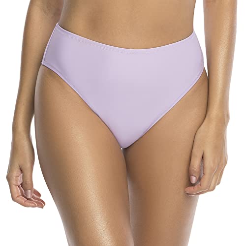 RELLECIGA Damen Bademode High Waist Bikini-Hose Slip Bottom Retro Violett S von RELLECIGA