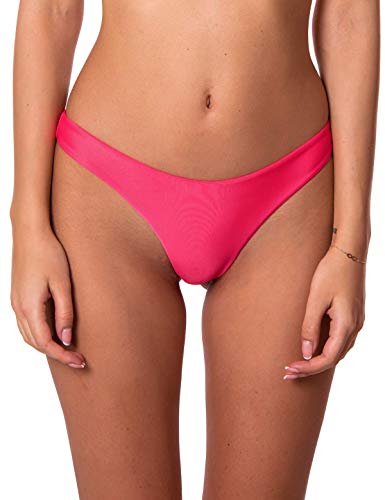 RELLECIGA Damen Cheeky Brazilian Cut Bikini Bottom klein Wassermelonenrot von RELLECIGA