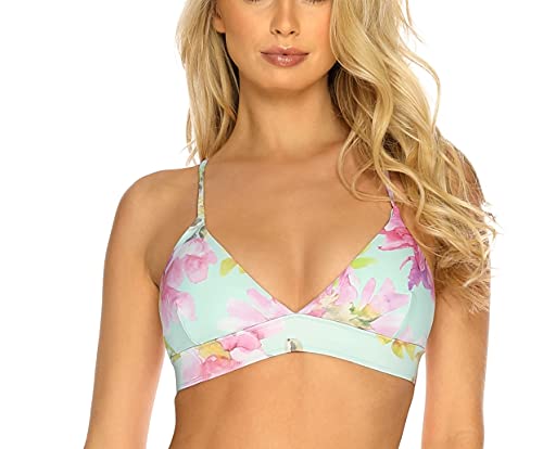 RELLECIGA Damen Triangel Bikini Top Bralette Oberteil Sakura Flowers M von RELLECIGA