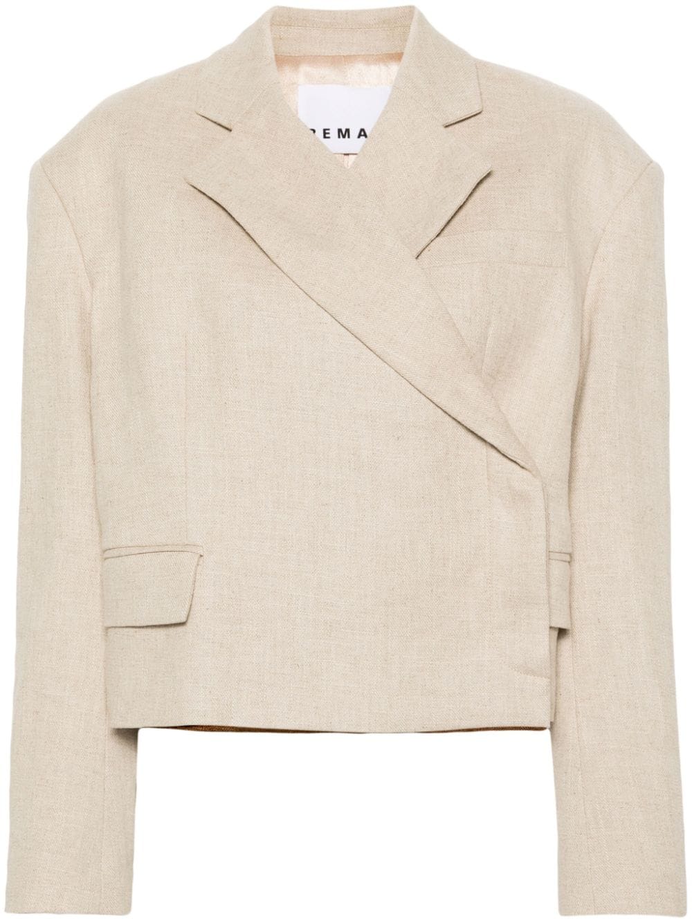 REMAIN Klassischer Cropped-Blazer - Nude von REMAIN