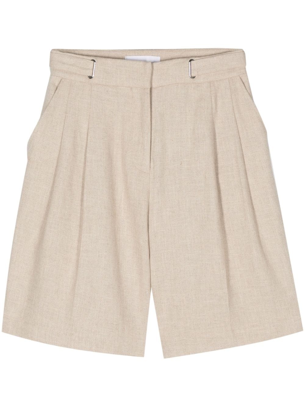 REMAIN Sorna Shorts mit Gürtel - Nude von REMAIN