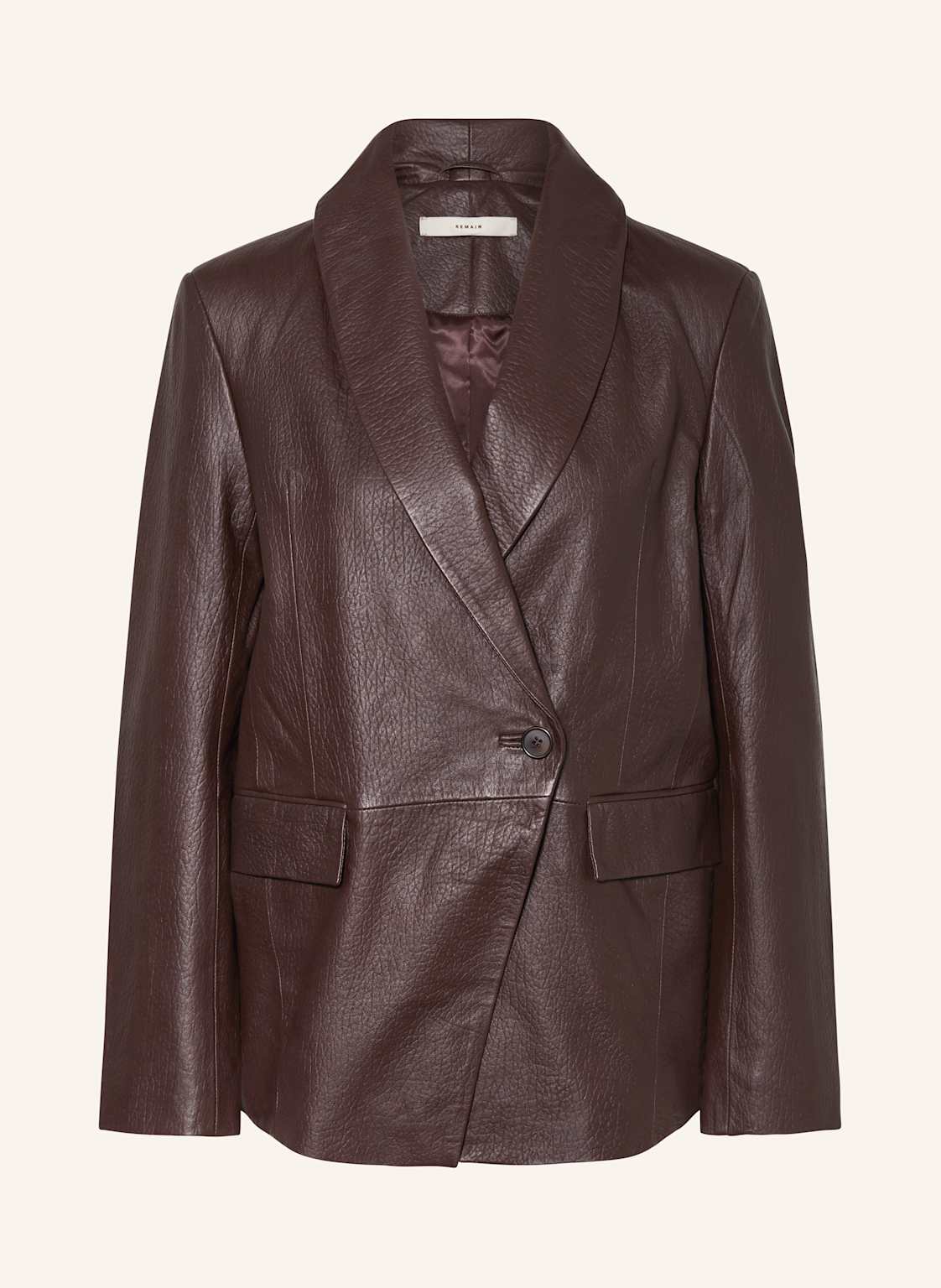 Remain Lederblazer braun von REMAIN