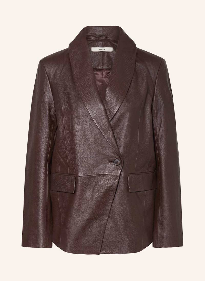 Remain Lederblazer braun von REMAIN