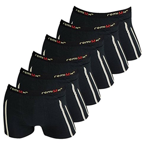 Lavazio 070 Remixx Boxershort, für Herren, 6 Stück Gr. M, Noir - Noir von REMIXX