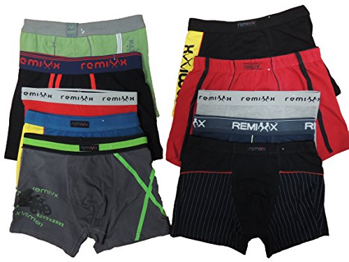 REMIXX 6er Pack Kinder Jungen Boxershorts Größe 134-176 (164-176) von REMIXX