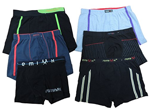 REMIXX 6er Pack Kinder Jungen Boxershorts Größe 134-176 (164-176) von REMIXX