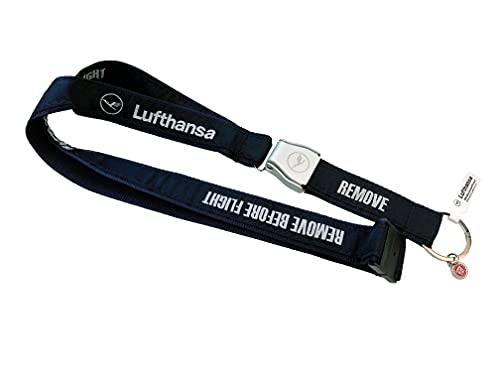 REMOVE BEFORE FLIGHT Lufthansa - Schlüsselband mit Seatbelt-Schnalle von REMOVE BEFORE FLIGHT