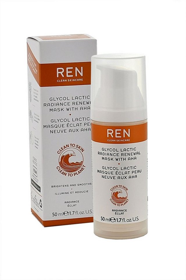 REN Clean Skincare Gesichtsmaske REN GLYCO LACTIC RADIANCE RENEWAL MASK 50 ML von REN Clean Skincare