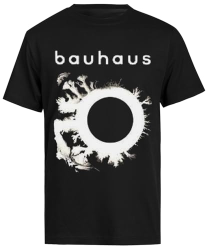 Bauhaus Band T-Shirt Schwarzes Herren-Kurzarm-Normal-T-Shirt von RENDYTE