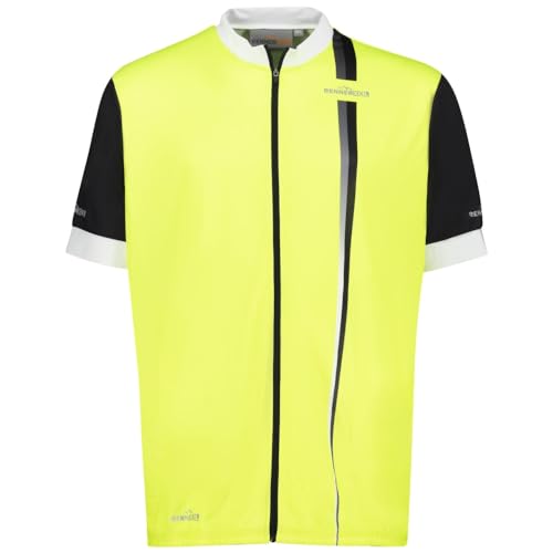 Alexander Herren Funktions-Fahrrad Trikot Shirt Übergrößen Farbe Gelb, Größe 7XL von RENNER XXL