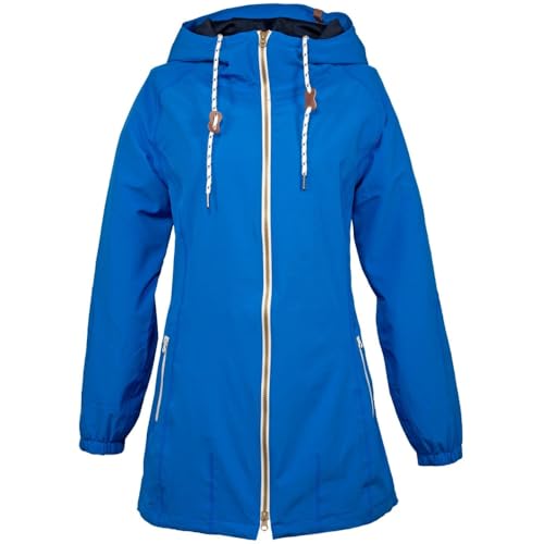 Brigg Jette Damen Softshellmantel - Leicht & Dünn Farbe Blau, Größe 58 von RENNER XXL