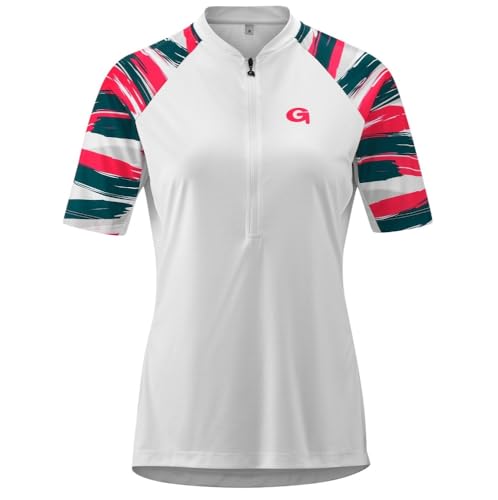 Gonso Bedollo Damen Radlertrikot Shirt Übergrößen Farbe Weiß, Größe 48 von RENNER XXL