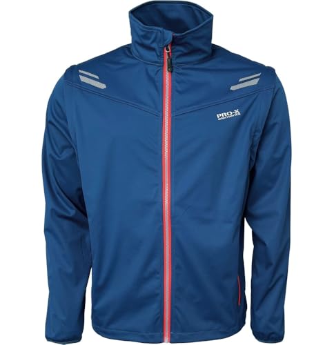 Pro-X Herbert Herren Softshelljacke mit ZIP-OFF Ärmeln Farbe Blau, Größe 5XL von RENNER XXL
