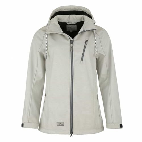RENNER XXL Blue Wave Jessica Damen Softshelljacke Große Größen Farbe Grau, Größe 54 von RENNER XXL