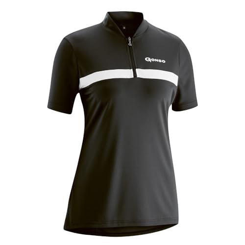 RENNER XXL Gonso Brenta Damen Fahrrad Trikot Große Größen Farbe Schwarz, Größe 42 von RENNER XXL